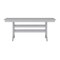 Flash Furniture Abraham Indoor/Outdoor 72-in Rectangle Recycled HDPE Adirondack Dining Table for 6 in Gray LE-HMP-158-01-GRY-GG - alternate 2